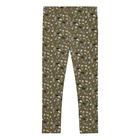 Billede af BIRKHOLM Leggings Grøn Blomstermark